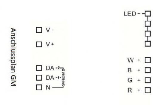 Lunatone Light Management LED-Dimmer DALI RGBW 700mA GM