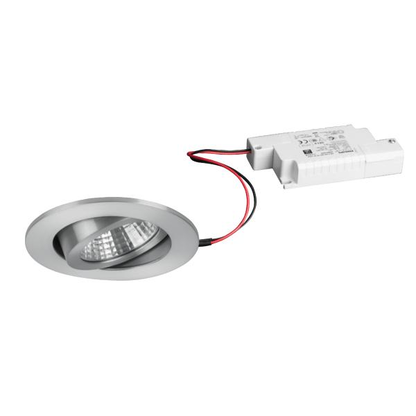 Brumberg recessed LED spotlight 7W 230V round alu-matt - 39261253