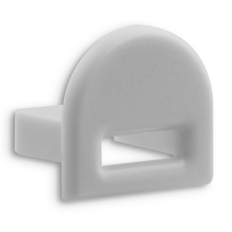 DOTLUX PVC end cap for profile/cover DXA15/E gray, with cable gland - 3959