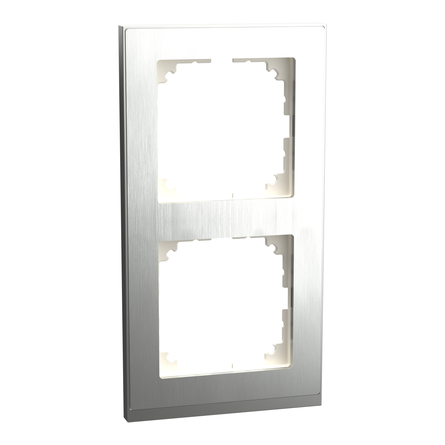 Merten Decor-Rahmen 2-fach Edelstahl/aluminium MEG4020-3646