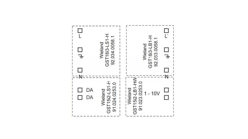 Lunatone Schnittstellenmodul DALI RM16 1-10V