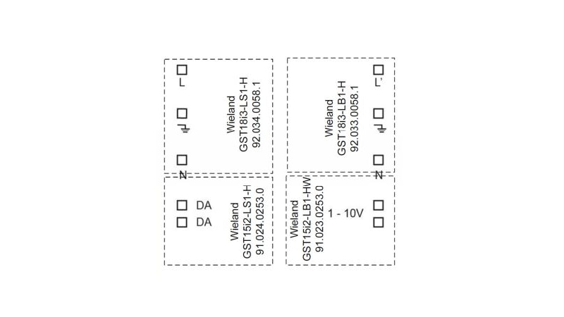 Lunatone Light Management interface module DALI RM16 1-10V