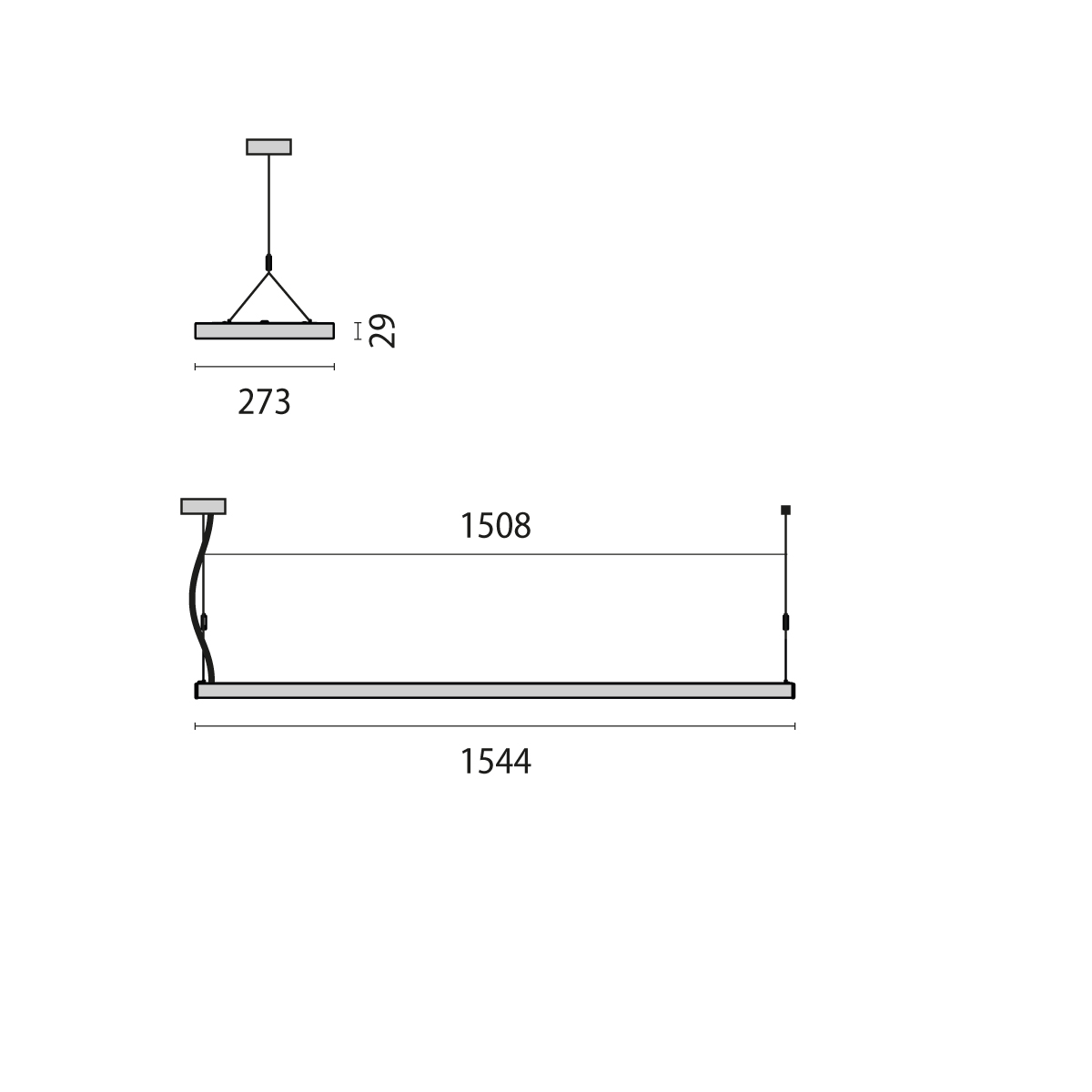 Performance in Light LED-Pendelleuchte 4000K DALI 8629461786430 - 8629460000000