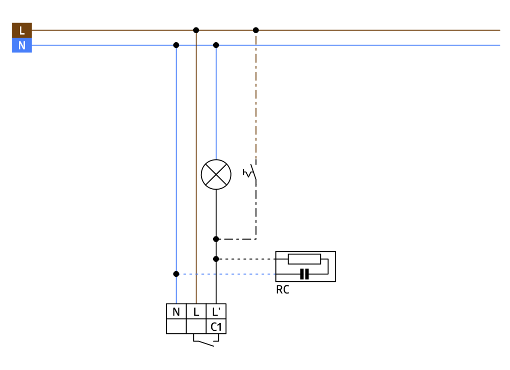 BEG Brück Electronic Bewegungsmelder weiß LC-Click-N 140 - 91001