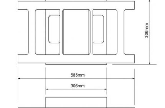 Weloom LED Deckeneinbauleuchte Halterung zur Montage an der Decke für LED-Panel - 552-530-50