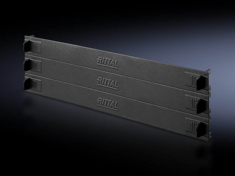 Rittal Blindpanel 3HE teilbar, RAL9005 DK 7151.305(VE3)