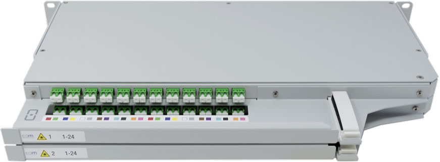 Connect Com Patchpanel 1HE rechts 24xLC/APC Duplex Kup 951750