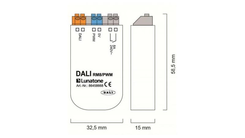 Lunatone Light Management Relais DALI RM8 1-10V - 86458668-AN