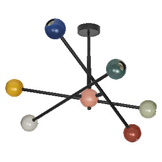 LEDVANCE Decor Bubble Pendant 6XE27 Multicolor - 4058075838901