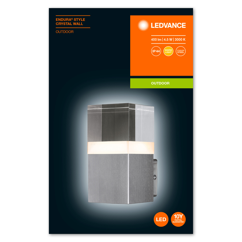 Ledvance Dekorative LED-Außenleuchte ENDURA STYLE CRYSTAL Wall 4.5W - 4058075474178