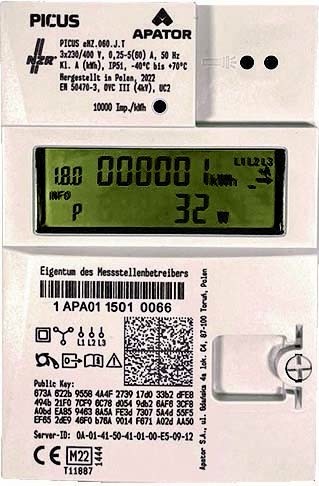 NZR Stromzähler 3 x 230/400V 23030627 - 23030627