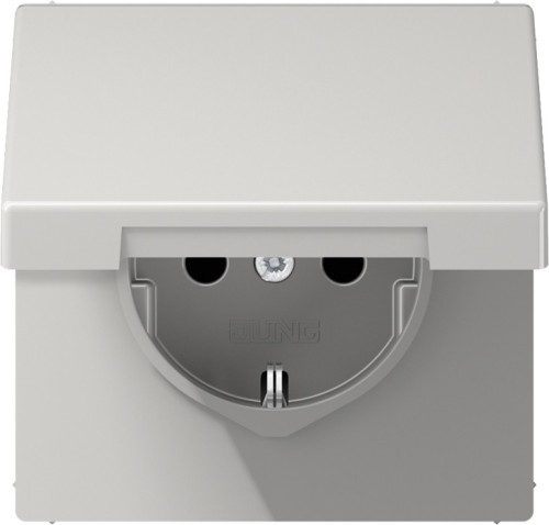 Jung SCHUKO-Steckdose 16A 250V Klappdeckel LS 1520 KL LG - LS1520KLLG günstig online kaufen