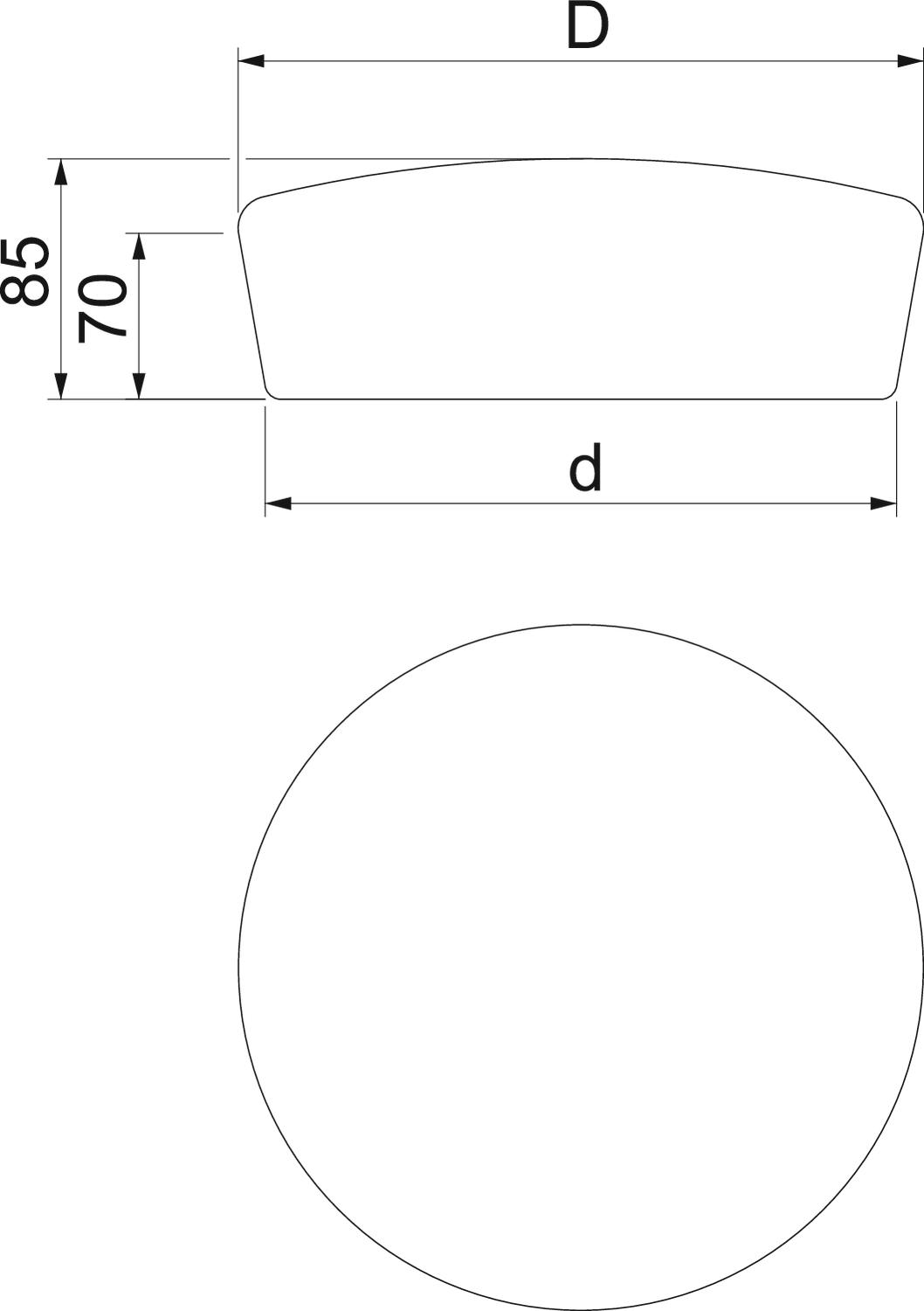 OBO Bettermann Vertr Stopfen 200x70 braun FBA-SN200 - 7202577