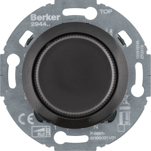 Berker Uni-Drehdimmer Z.-st.(LED) 1930/Gl., schw 294411 - 294411 günstig online kaufen