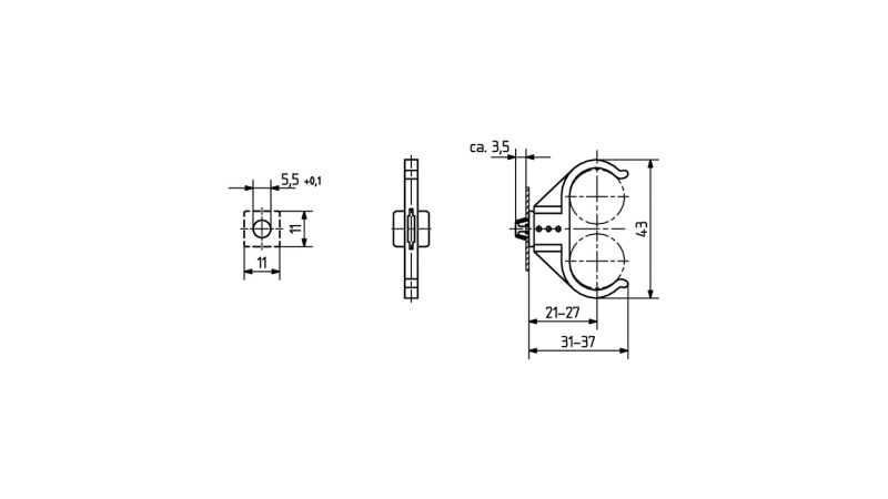 BJB Halter für Lampen TC-L 26.726.U310.50