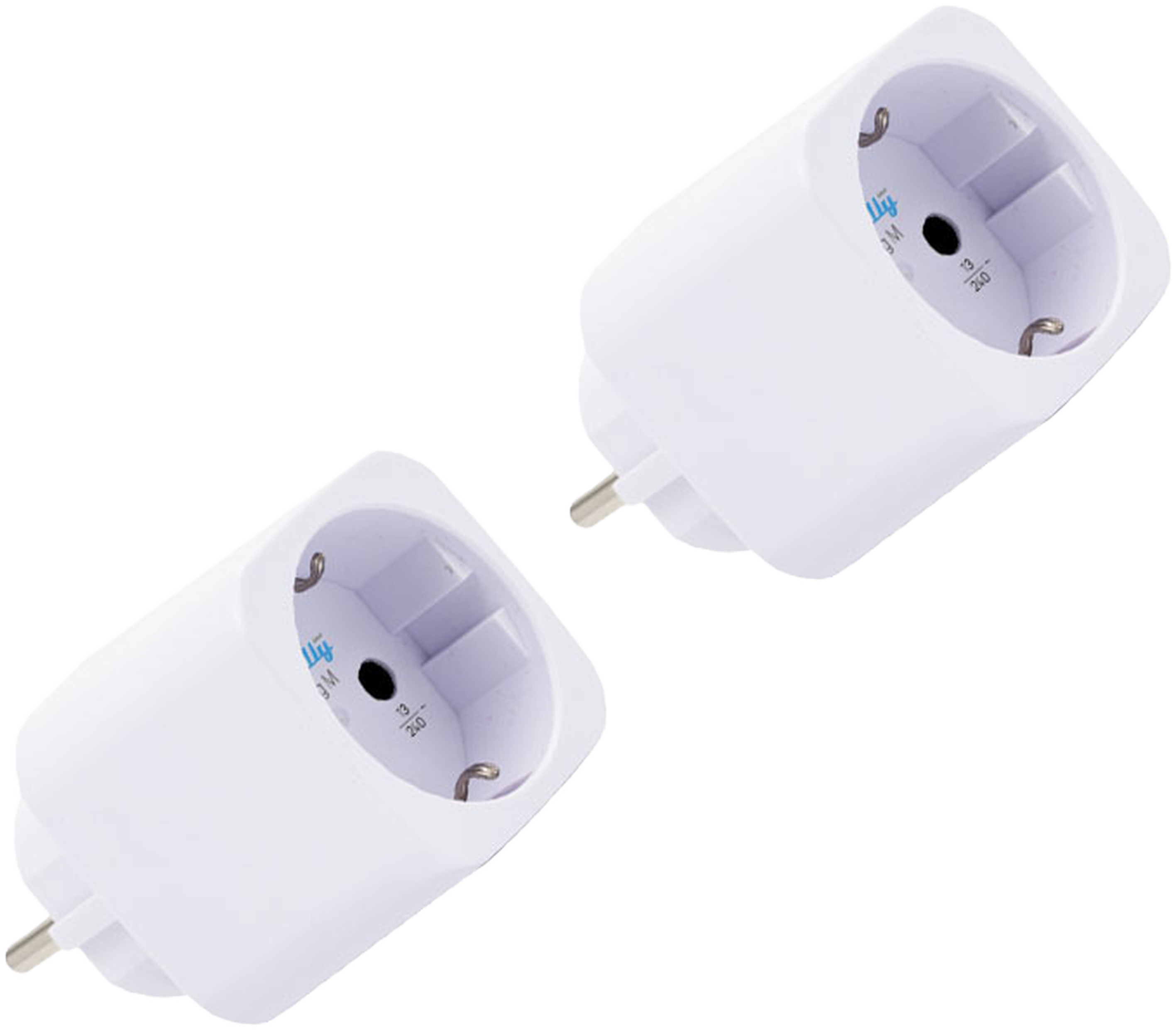 Shelly Plug & Play Plug M Gen3 White 2er Set Smarter Zwischenstecker 13A Messfunktion WLAN BT weiß