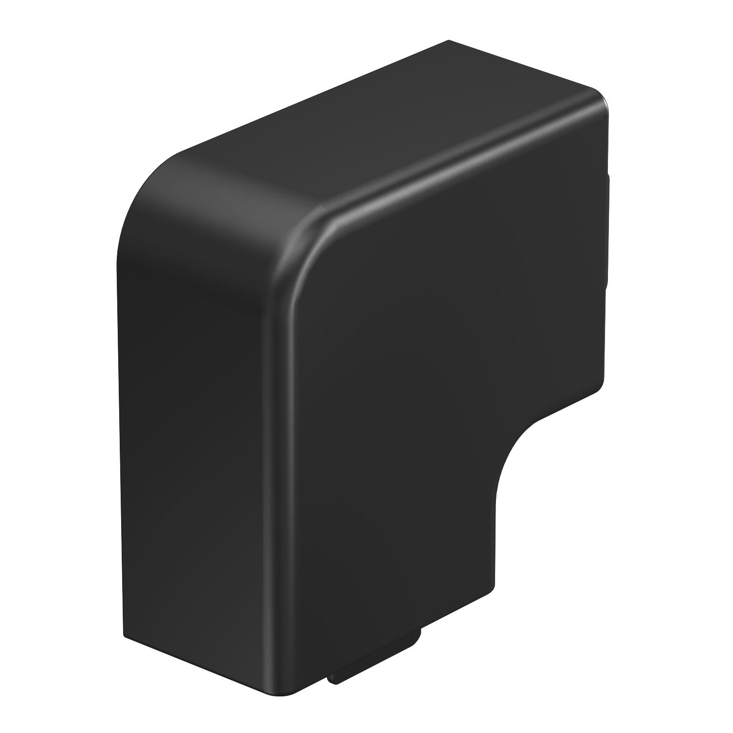 OBO Bettermann Vertr Flachwinkelhaube 25x40 PVC sw WDK HF25040SW
