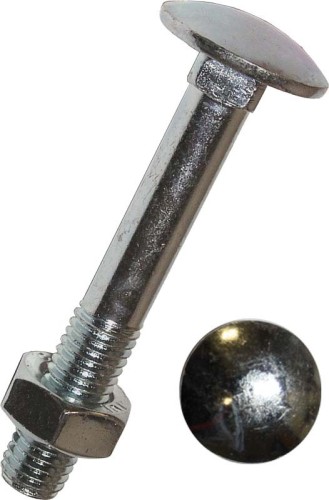 Dresselhaus Flachrundschrauben mit Mutter, zn 0011/001/75 8x80 - 0011/001/75 8x80