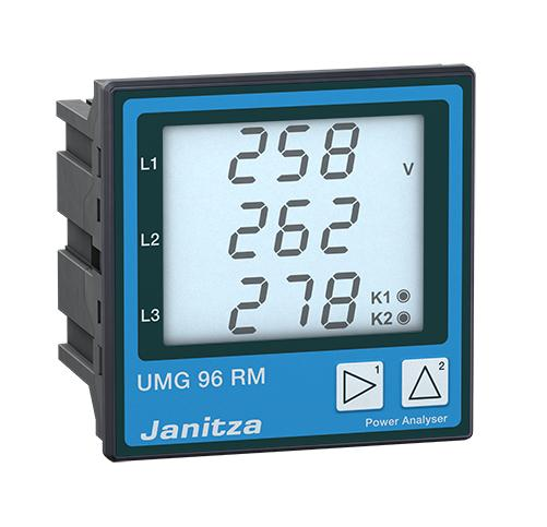 Janitza Electronic Netzanalysator 90-277VAC, 90-250VDC UMG 96RM-E #5222062