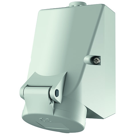Mennekes Wanddose HW/VN 16A,7p,1h,IP44 1033