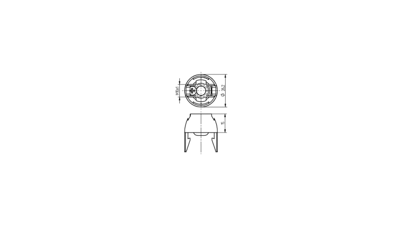 BJB Snap on insulating cap ø 26 mm 22.918.U801.50