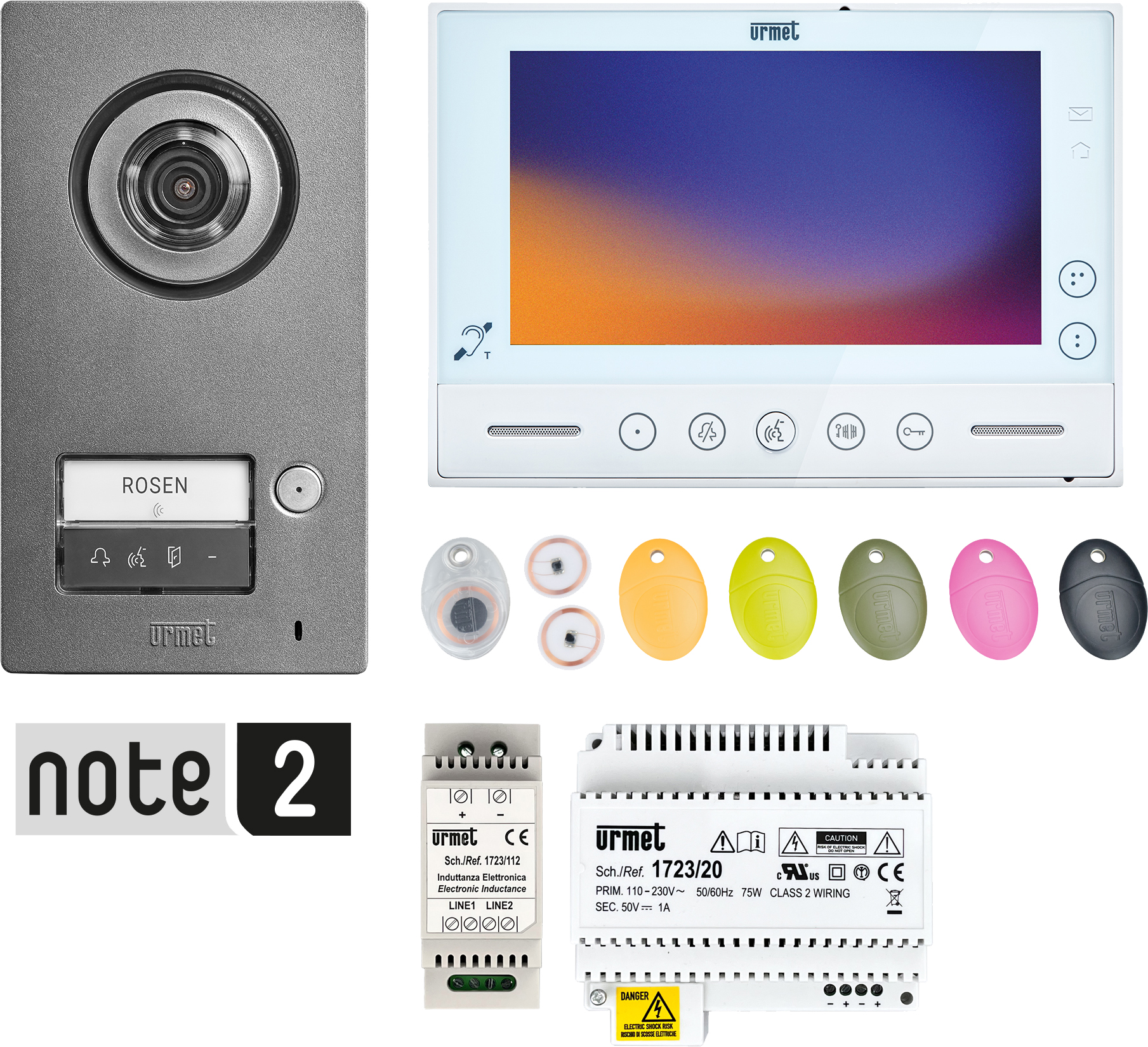 Grothe Video 2Draht-Set -Note 2 WLAN-Einfam.haus SET 1723/95