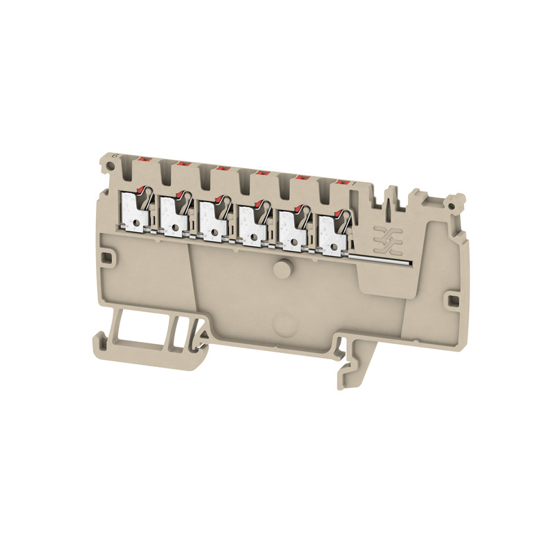 Weidmüller Verteiler-Reihenklemmen 1,5qmm, dunkelbeige AAP11 1.5 LI RD