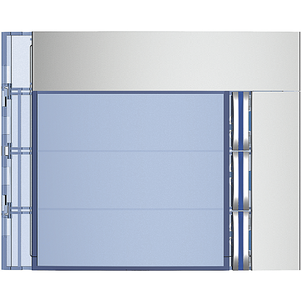 Legrand (BT) Frontblende Ruftastmodul 3 Ruftasten,Allmetal 352031
