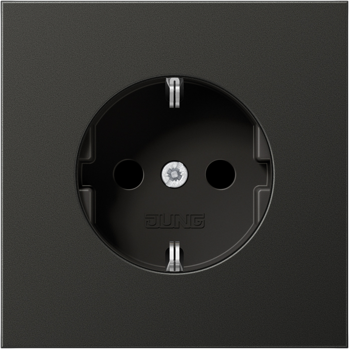 Jung SCHUKO-Steckdose anthrazit AL 1520 AN - AL1520AN Jung SCHUKO-Steckdose anthrazit AL 1520 AN - AL1520AN