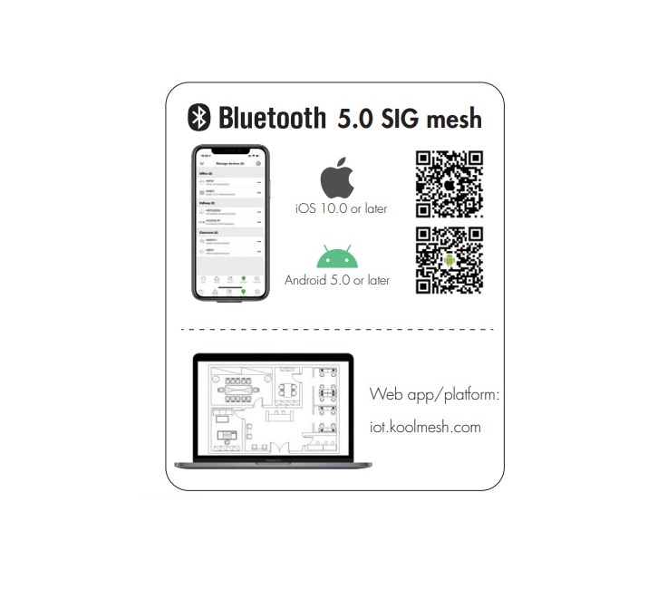 Hytronik Bluetooth 1-10V  LED-Dimmer HBTD8200V/F Bluetooth 5.0 - 41058200