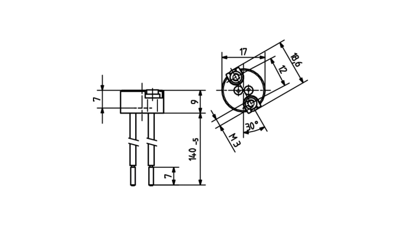 BJB Anschlusselement G4/GZ4 für NV-Halogen-Lampen 25.104.4222.00