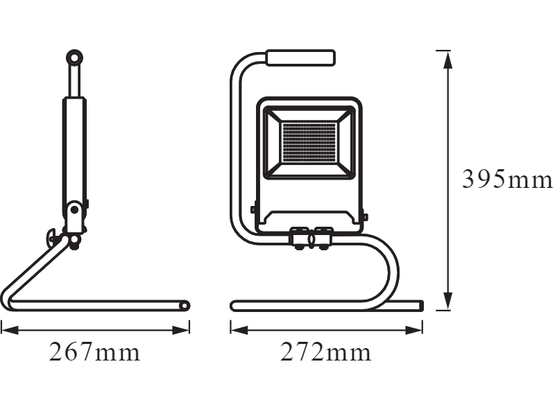 Ledvance LED work light WORKLIGHTS S-STAND 50 W/4000 K - 4058075213876