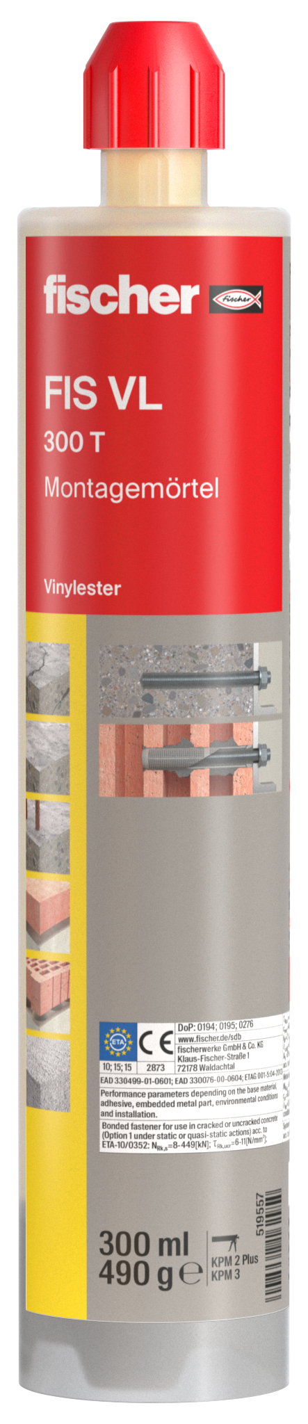 Fischer Deutschl. Montagemörtel 300 T #519557