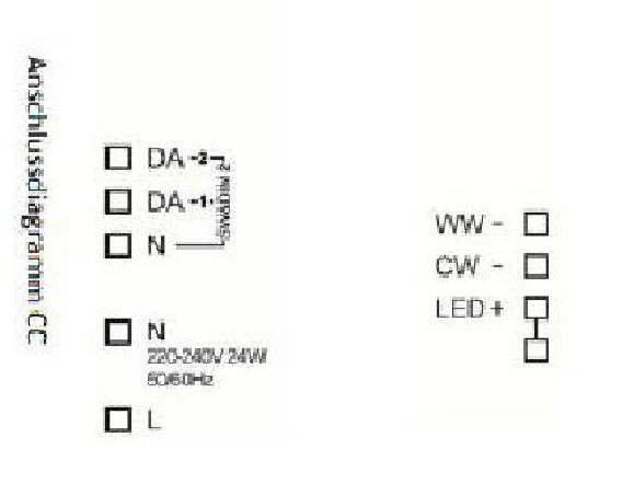 Lunatone Stromversorgung DALI 15W 350ma LED CW-WW