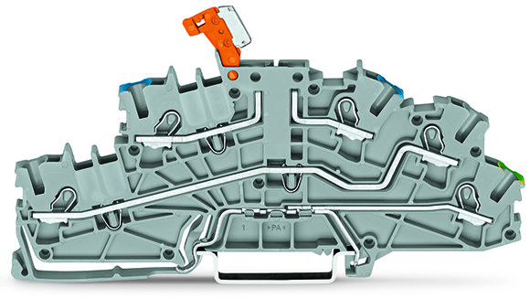 WAGO GmbH & Co. KG Installationsetagenklemme 4mm² grau NT/L/PE 2003-6641
