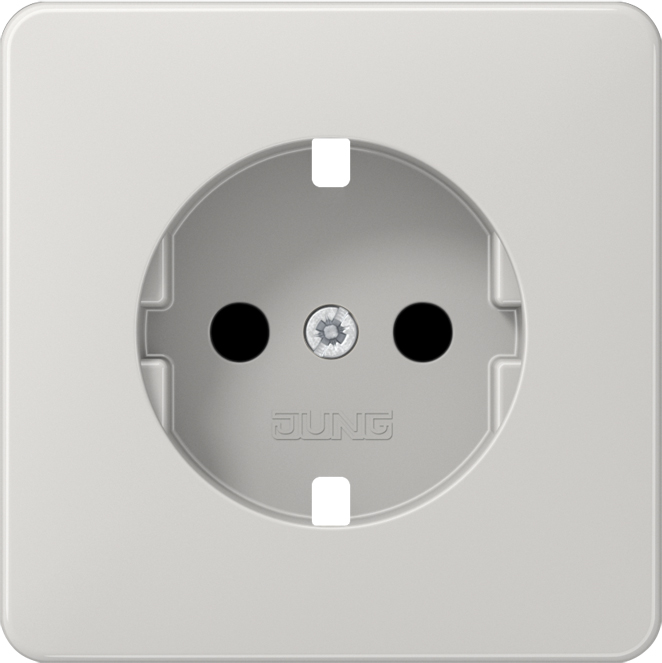 Jung Zentralplatte f. SCHUKO-Steckdose CD 520 KIBF LG PL - CD520KIBFLGPL günstig online kaufen