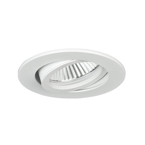 Brumberg recessed LED spotlight, white, round - 12373074