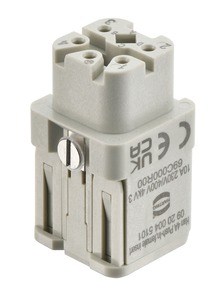 Harting Einsätze, Push-In, Buchse, Polycarbonat (PC) 09200045101