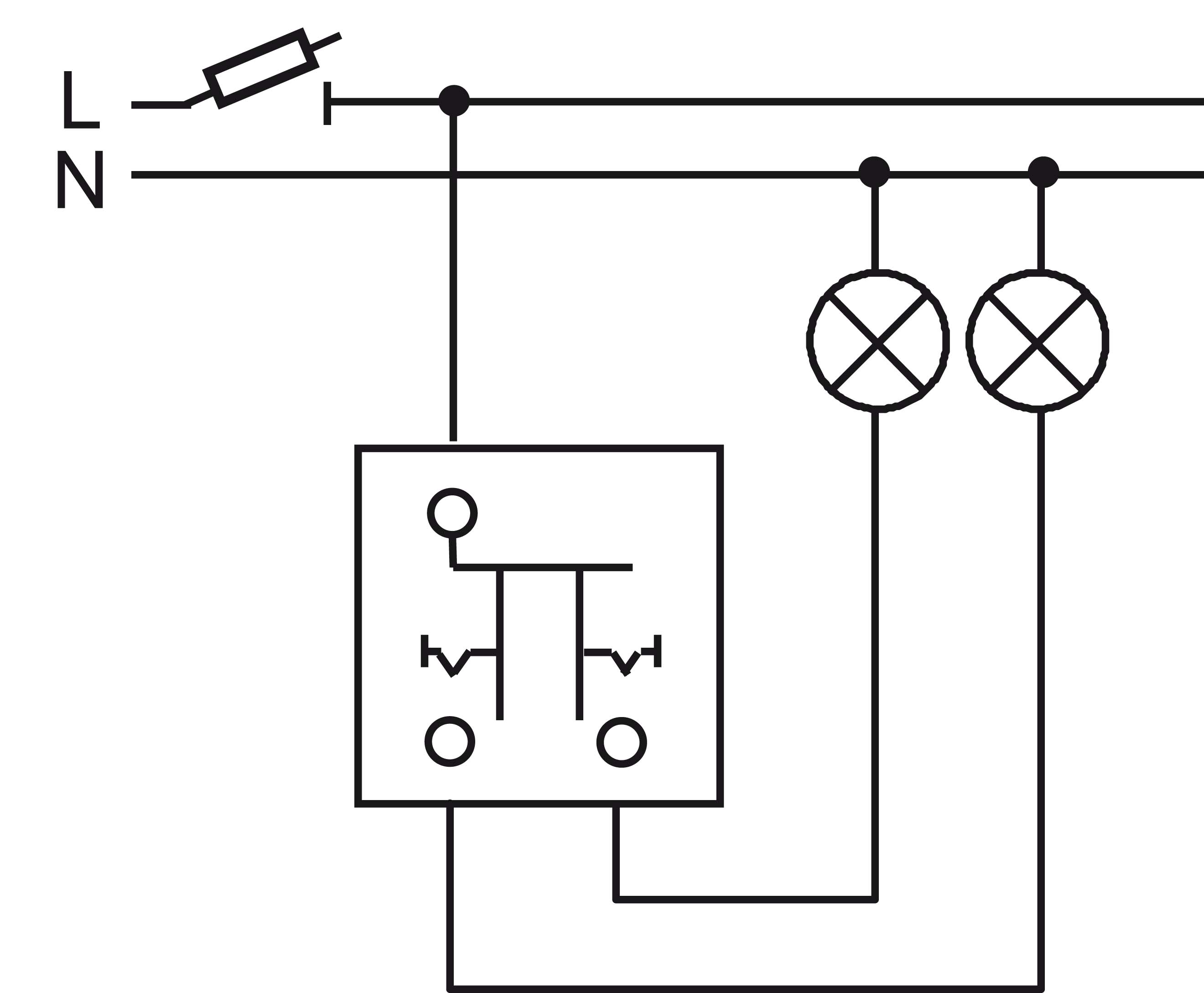 Busch-Jaeger Serienschalter-Einsatz 230V 10A 2000/5 US - 2CKA001012A1085