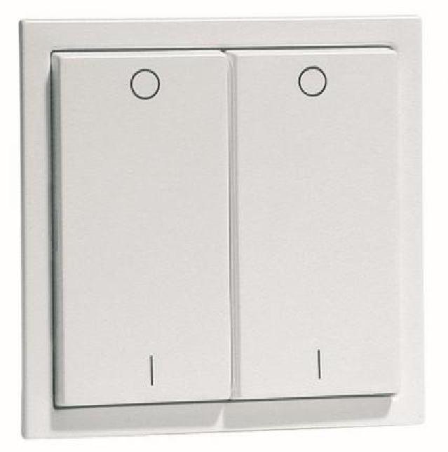 PEHA Lichtmanagement Easyclick EnOcean Wandsender AURA 4-Kanal AUS/EIN Weiß