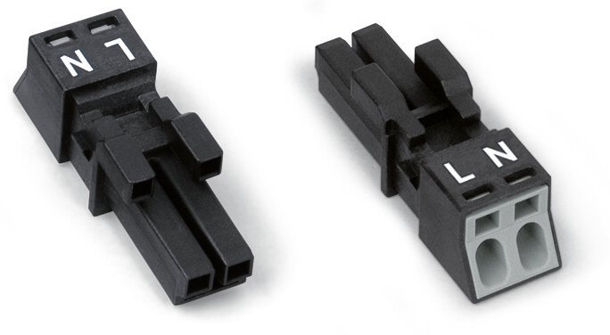 WAGO Socket 2-pole coding A 1.50 mm² black