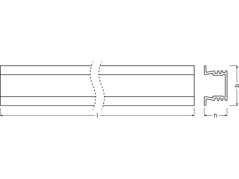 Ledvance Medium Profile für LED-Strips -PM01/UW/21,5X12/10/2