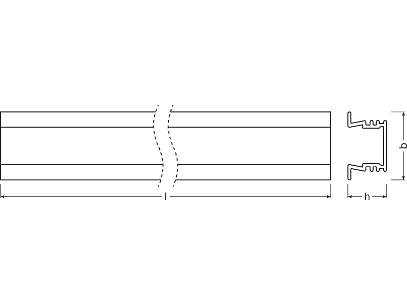 Ledvance Medium Profile für LED-Strips -PM01/UW/21,5X12/10/2 - 4058075401655