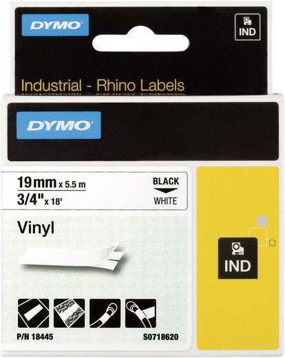 Newell Brands Band ID1 Vinyl 19mm/5,5m schwarz auf weiß 18445