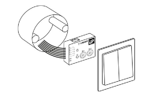 Hadler DALI uP Light Control for up to 4 switching elements - 1 B 004 01 0