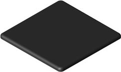 Item Abdeckkappe 80x80 schwarz 0.0.026.37