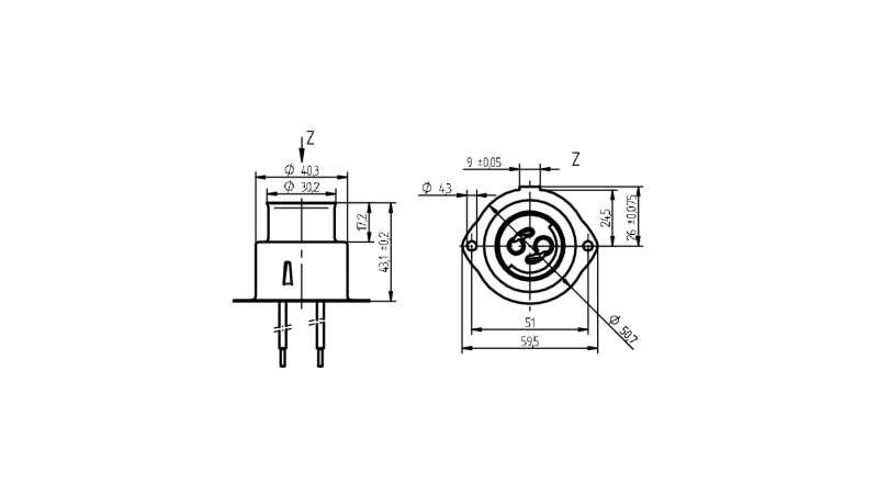 BJB Lampholder PGZ12 for HID lamps