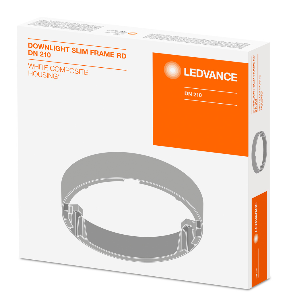 Ledvance Leuchtenzubehör Aufbaurahmen DOWNLIGHT SLIM ROUND FRAME 210 WT