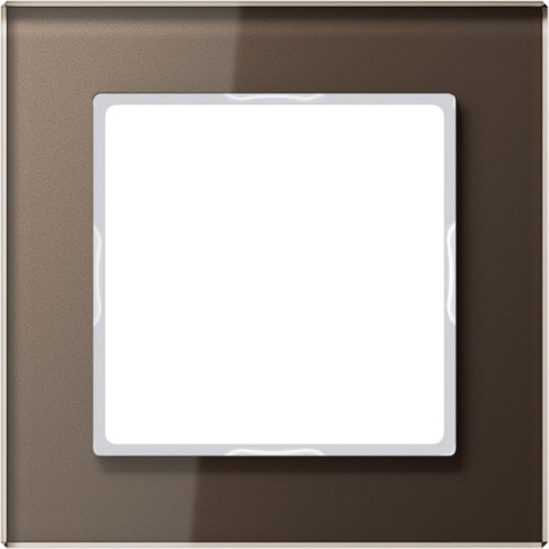 Jung Glasrahmen 1fach mokka waage-/senkrecht AC 581 GL MO - AC581GLMO günstig online kaufen