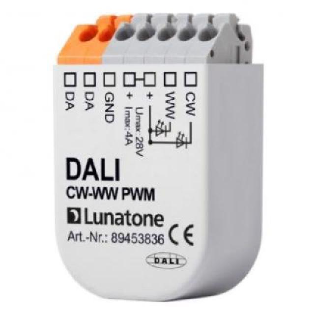 Lunatone Light Management DALI CW-WW LED Dimmer CV 4A flush mounting 40x28x15mm